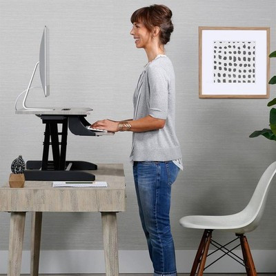 Ergotron WorkFit-Z Mini Standing Desk Converter Workstation Ergonomic Grey
