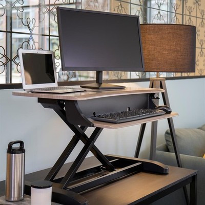 Ergotron WorkFit-Z Mini Standing Desk Converter Workstation Ergonomic Grey
