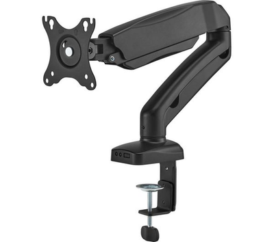 Essentials Heavy Gas Lift Single Arm Monitor Desk Mount