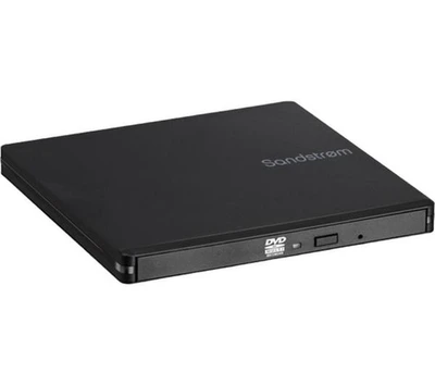 Sandstrom SEDVDBK26 Ultra Slim External CD DVD Writer