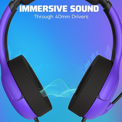 PDP Airlite Nebula Ultra Violet Wired Headset PS5 PC