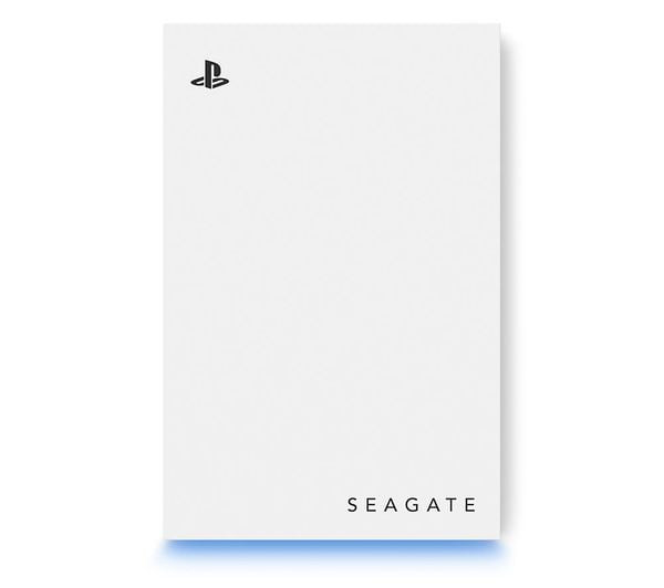 Seagate Game Drive 2TB External HDD for PS5 PS4 USB 3.0 White LED Gaming