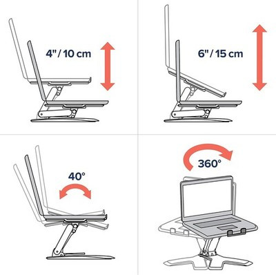 Ergotron Neo-Flex Notebook Lift Stand - Height Adjustable
