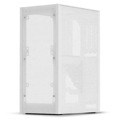 SSUPD Meshlicious Mini-ITX SFF Case Full Mesh White PCIe 3.0 Riser