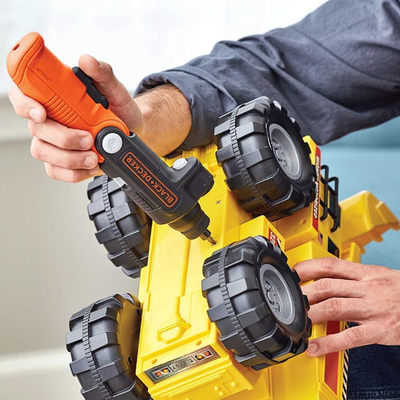 BLACK+DECKER 3.6V Cordless Pivot Screwdriver with LED Flashlight