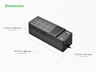 APC Back-UPS 1050VA Battery Backup & Surge Protector BE1050G2-UK