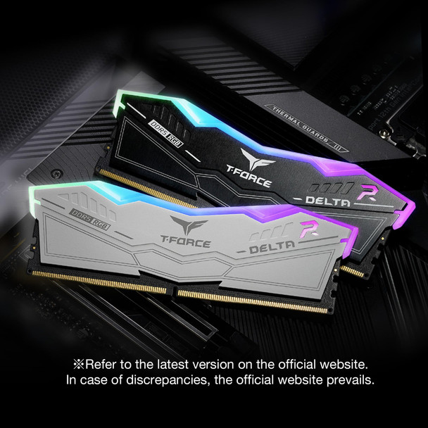 TEAMGROUP T-FORCE DELTA RGB 32GB (2x16GB) DDR5 7200MHz CL34 Desktop RAM Black