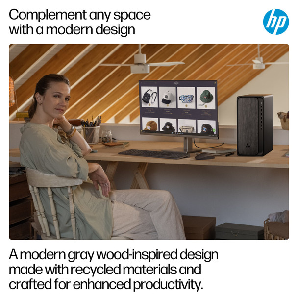 HP OmniDesk M02-0006na PC, AMD Ryzen 5 8500G, 8GB RAM, 512GB SSD, Win 11 Home