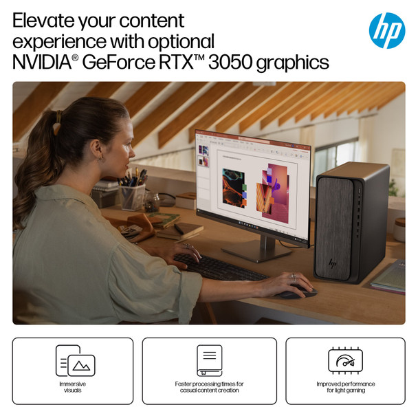 HP OmniDesk M02-0006na PC, AMD Ryzen 5 8500G, 8GB RAM, 512GB SSD, Win 11 Home