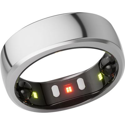 RingConn Gen 2 Smart Ring Size 6 Future Silver AI Wellness Tracker