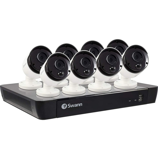 Swann NVR16-8580 2TB 16 Channel NVR with 8x 5MP Thermal Cameras CCTV Kit