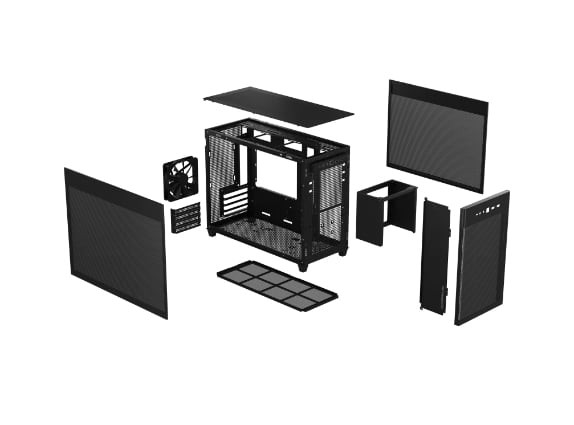 ASUS Prime AP201 MicroATX Mini Tower PC Case - Black