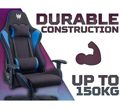 Acer Predator Rift Lite Gaming Chair Fabric Black Recline Ergonomic – image 3