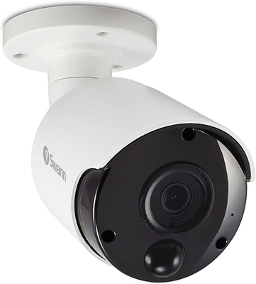 Swann NHD-885MSB 4K Ultra HD Bullet CCTV IP Security Camera PoE Mic White