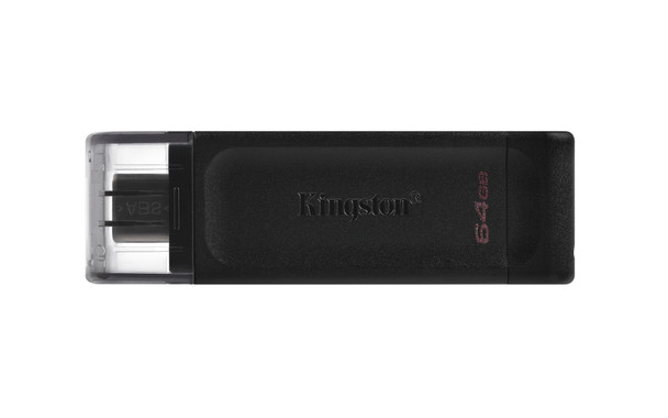 Kingston DataTraveler 70 64GB USB-C 3.2 Gen 1 Flash Drive - Black