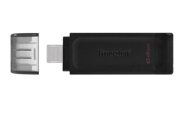 Kingston DataTraveler 70 64GB USB-C 3.2 Gen 1 Flash Drive - Black – image 3