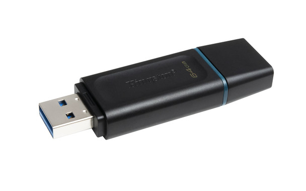 Kingston DataTraveler Exodia 64GB USB 3.2 Gen 1 Flash Drive - Black/Turquoise – image 5