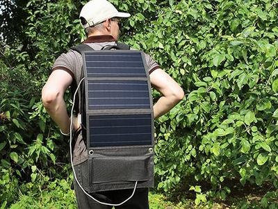 Technaxx 21W Portable Solar Panel Charger Foldable USB  TX207