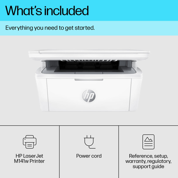 HP LaserJet MFP M140w All-in-One Wireless Laser Printer - Compact Home Office