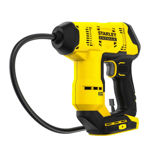 Stanley FatMax V20 Cordless High Pressure Inflator 18V Digital Tyre Pump Tool On