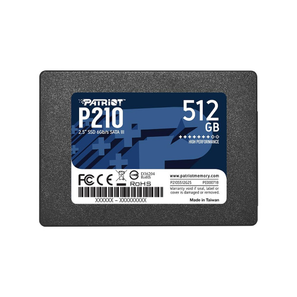 Patriot P210 512GB 2.5 inch SATA III Internal SSD Solid State Drive for PC Lapto