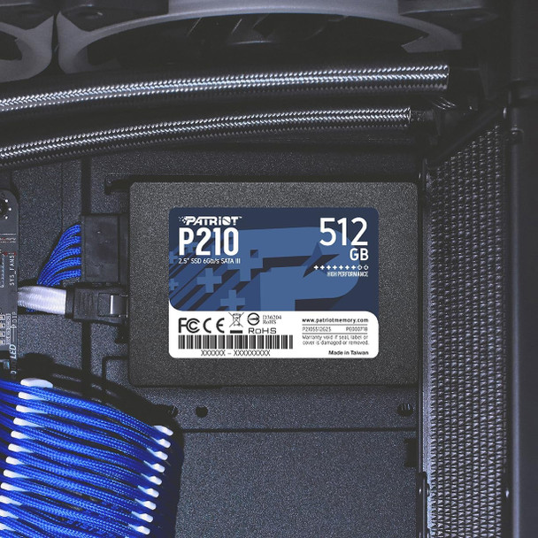 Patriot P210 512GB 2.5 inch SATA III Internal SSD Solid State Drive for PC Lapto