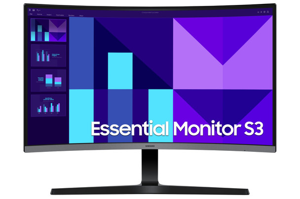 Samsung 27" Curved Monitor Full HD 1080p 100Hz Gaming Display for PC Laptop