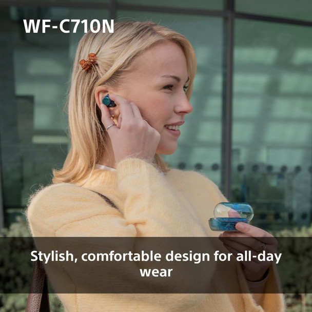 Sony WF-C710N Wireless Noise Cancelling Earbuds Bluetooth In-Ear Headphones Blue