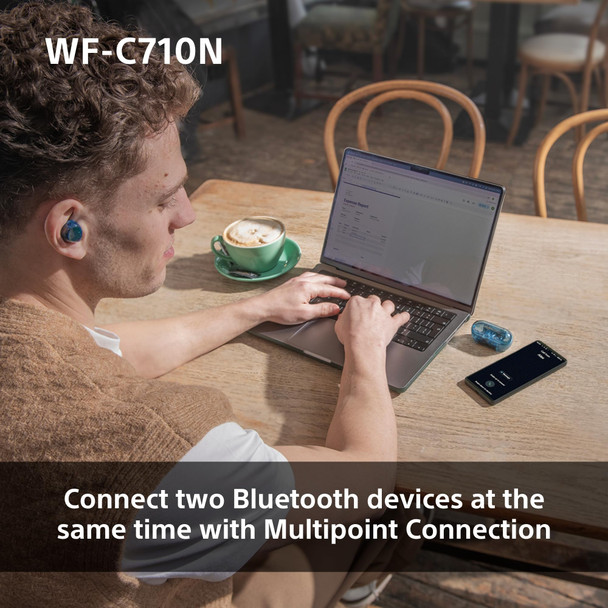 Sony WF-C710N Wireless Noise Cancelling Earbuds Bluetooth In-Ear Headphones Blue