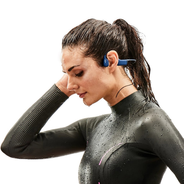 Shokz OpenSwim Bone Conduction MP3 Headphones Waterproof Swimming Sports Blue – image 5