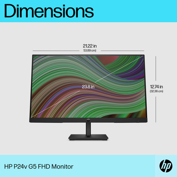 HP P24v G5 24 Inch FHD Monitor 1080p 75Hz VA Display HDMI VGA for PC Office – image 7