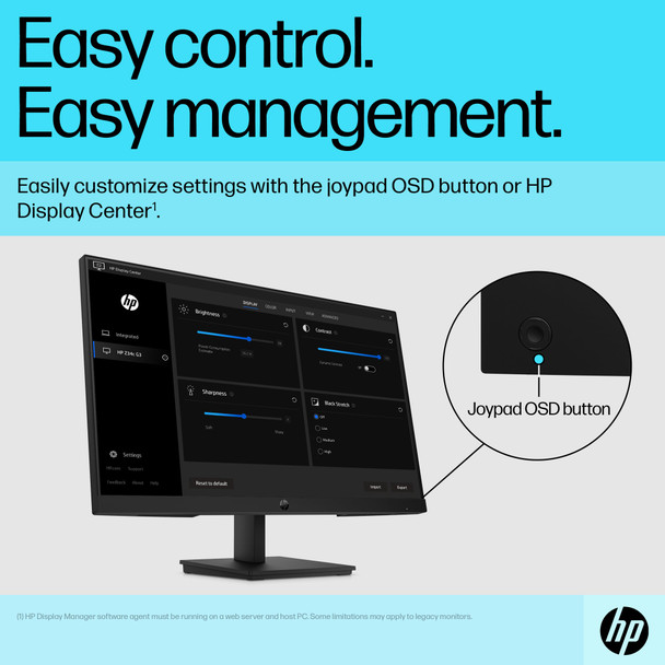 HP P24v G5 24 Inch FHD Monitor 1080p 75Hz VA Display HDMI VGA for PC Office