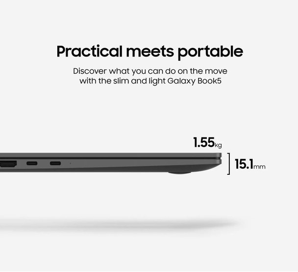 Samsung Galaxy Book5 Laptop 15.6" Core Ultra 7 255u 16GB RAM 1TB SSD Windows 11 – image 4