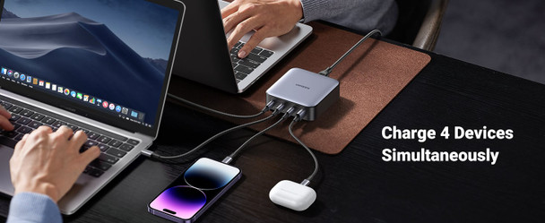 Ugreen Nexode 100W Desktop Charger 4-Port USB-C Fast Charging Station for Laptop