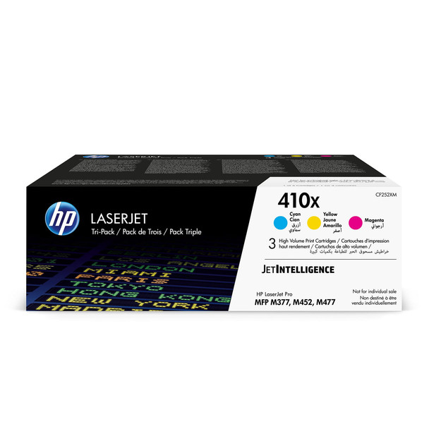 HP 410X Original High Yield Cyan Magenta Yellow Toner Cartridge Multipack 