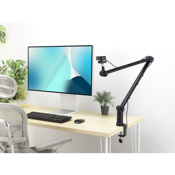 Kensington A1020 Boom Arm for Microphone Webcam and Lighting Desk Mount Black