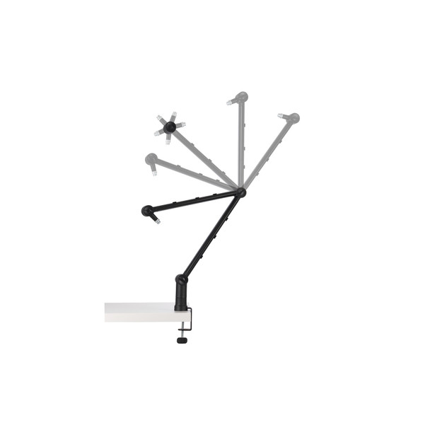 Kensington A1020 Boom Arm for Microphone Webcam and Lighting Desk Mount Black