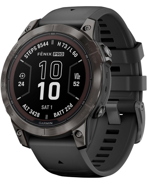 Garmin fenix 7 Pro Sapphire Solar GPS Smartwatch 47mm Multisport Carbon Gray