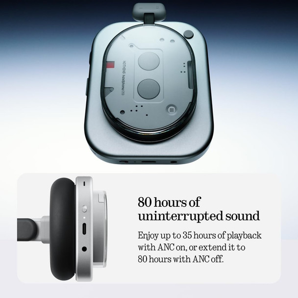 Nothing Headphone (1) Wireless Over-Ear Active Noise Cancelling ANC White