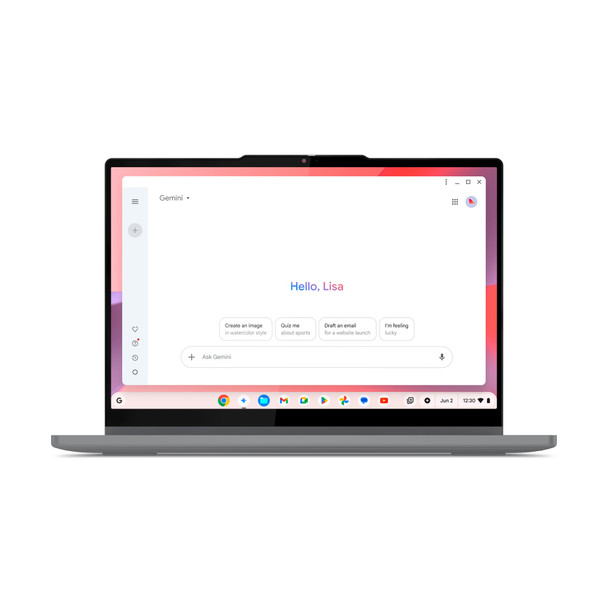 Lenovo Chromebook Plus 14 2-in-1 Touch Laptop Intel 8GB RAM 256GB SSD Grey