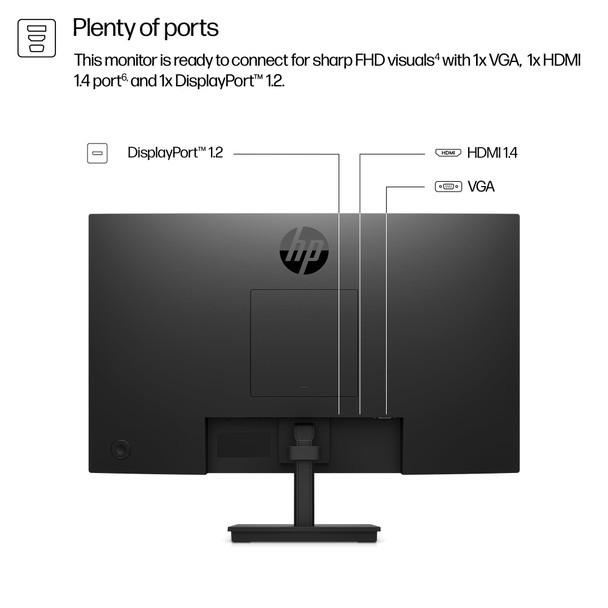 HP Series 3 Pro 324pf 23.8" FHD 100Hz IPS Monitor HDMI VGA Black PC Display