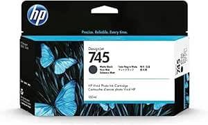 Genuine HP 745 Matte Black Ink Cartridge 130ml F9J99A DesignJet Z2600 Z5600