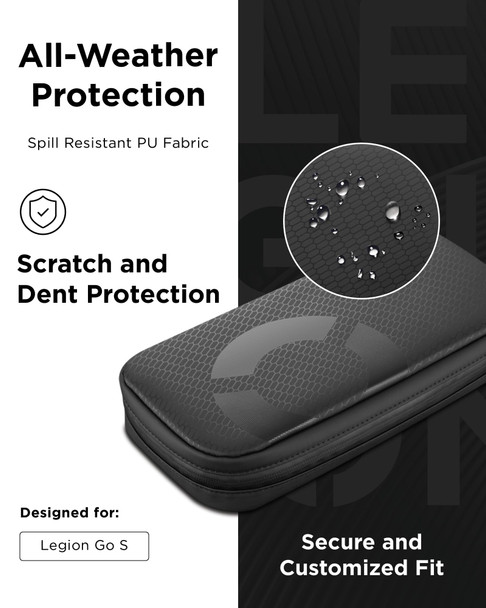 Lenovo Legion Go S Carry Case Black Protective Travel Pouch Bag  – image 3