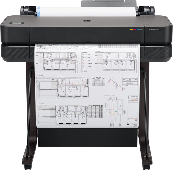 HP DesignJet T630 24-in Plotter Large Format A1 Wireless Printer Stand Included