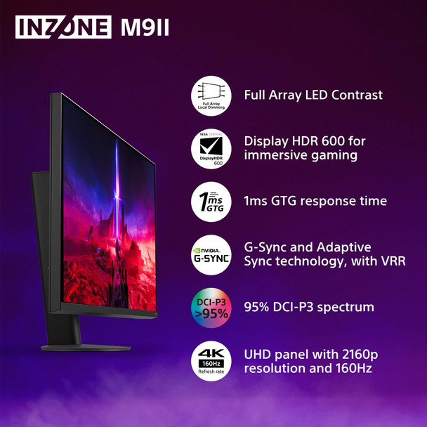 Sony INZONE M9 II 27" 4K UHD 160Hz Gaming Monitor IPS 1ms HDR for PC PS5