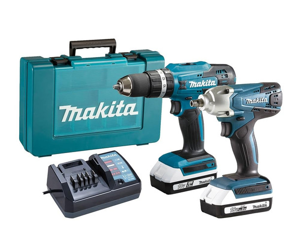 Makita DK18922A 18V G-Series Cordless Combi Drill & Impact Driver Twin Kit