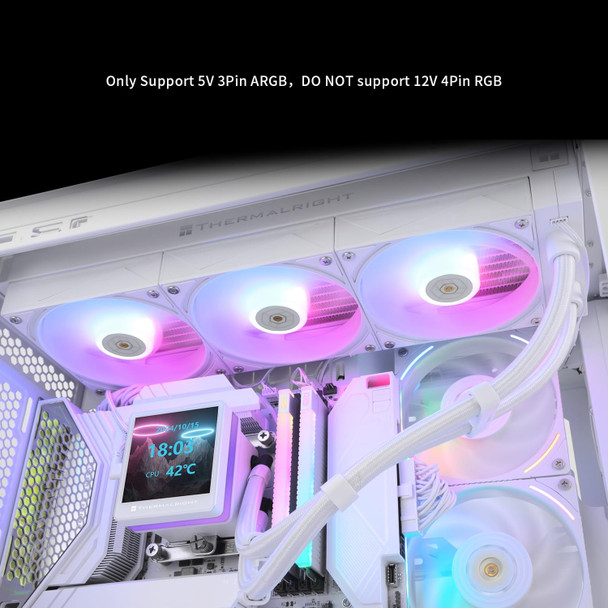 Thermalright Grand Vision 360 ARGB White AIO Liquid CPU Cooler for Intel AMD PC