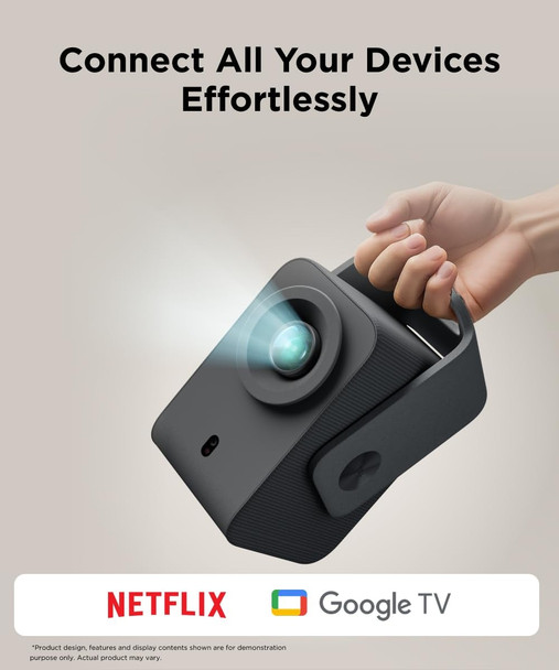 TCL C1 Smart Projector 1080P Full HD Google TV Netflix Portable Home Cinema