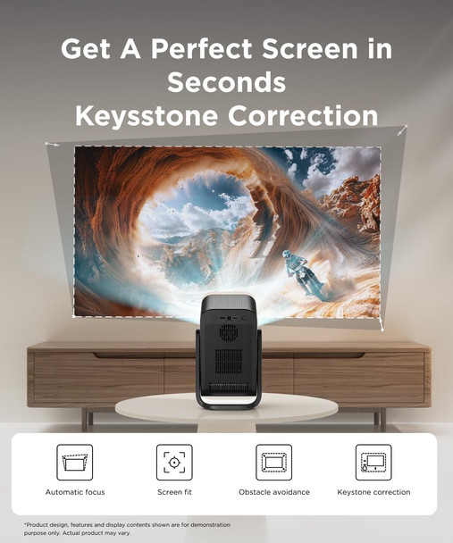 TCL C1 Smart Projector 1080P Full HD Google TV Netflix Portable Home Cinema