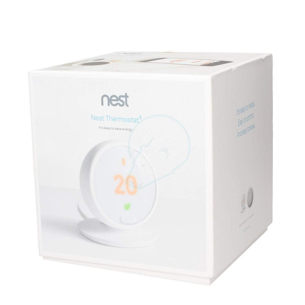 Google Nest Thermostat E Smart Heating Control Wi-Fi White with Heat Link E
